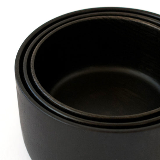 ヴィヴァフデ　山のうつわ　ブラック　サイズアップ