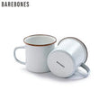 BAREBONES Enamel Cup Set (2-Piece Set) 20235021, Color: Eggshell