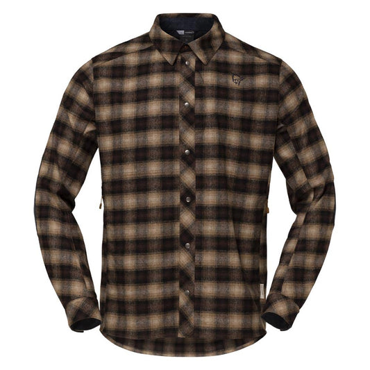 ノローナ（NORRONA） タモックウールシャツ（tamok wool Shirt）1206-19  カラー：Emperador