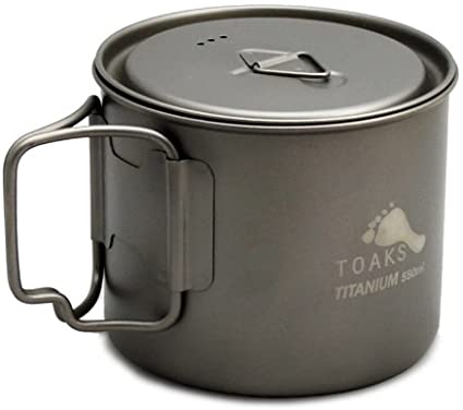 トークス（TOAKS） ライトチタニウムポット550ml（LIGHT Titanium Pot）POT-550-L