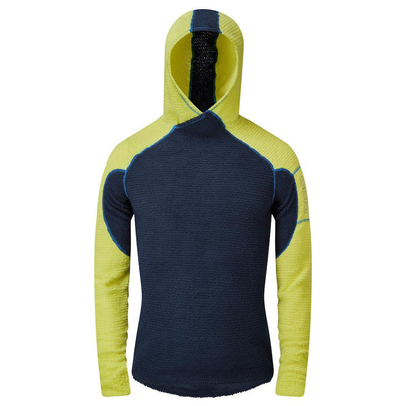 Original Mountain Marathon (OMM) Core+ Hoodie OC165, Color: Navy/Yellow