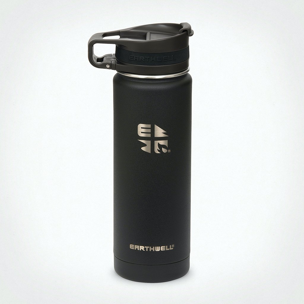 アースウェル（EARTHWELL）ロースターループボトル 20oz（20oz Roaster Loop Bottle） カラー：Volcanic Black VJ20-R10L