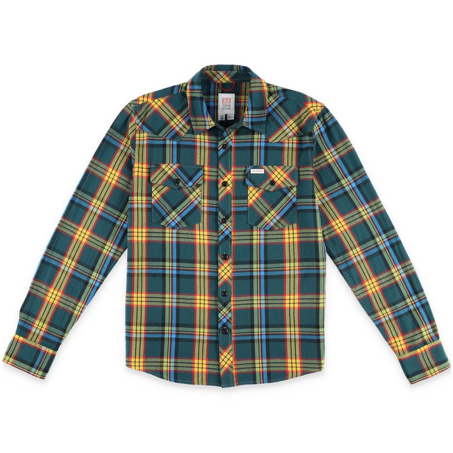 トポデザイン（Topo Designs） マウンテンシャツ プレイド（MOUNTAIN SHIRT PLAID） カラー：GREEN MULTI