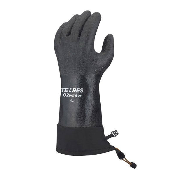 SHOWA TEMRES 02 WINTER Winter Jacket with Cuffs, Color: Black