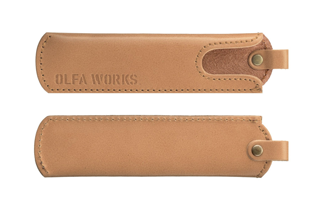 OLFA WORKS Black Leather Case OWA-C01-LBR, Light Brown